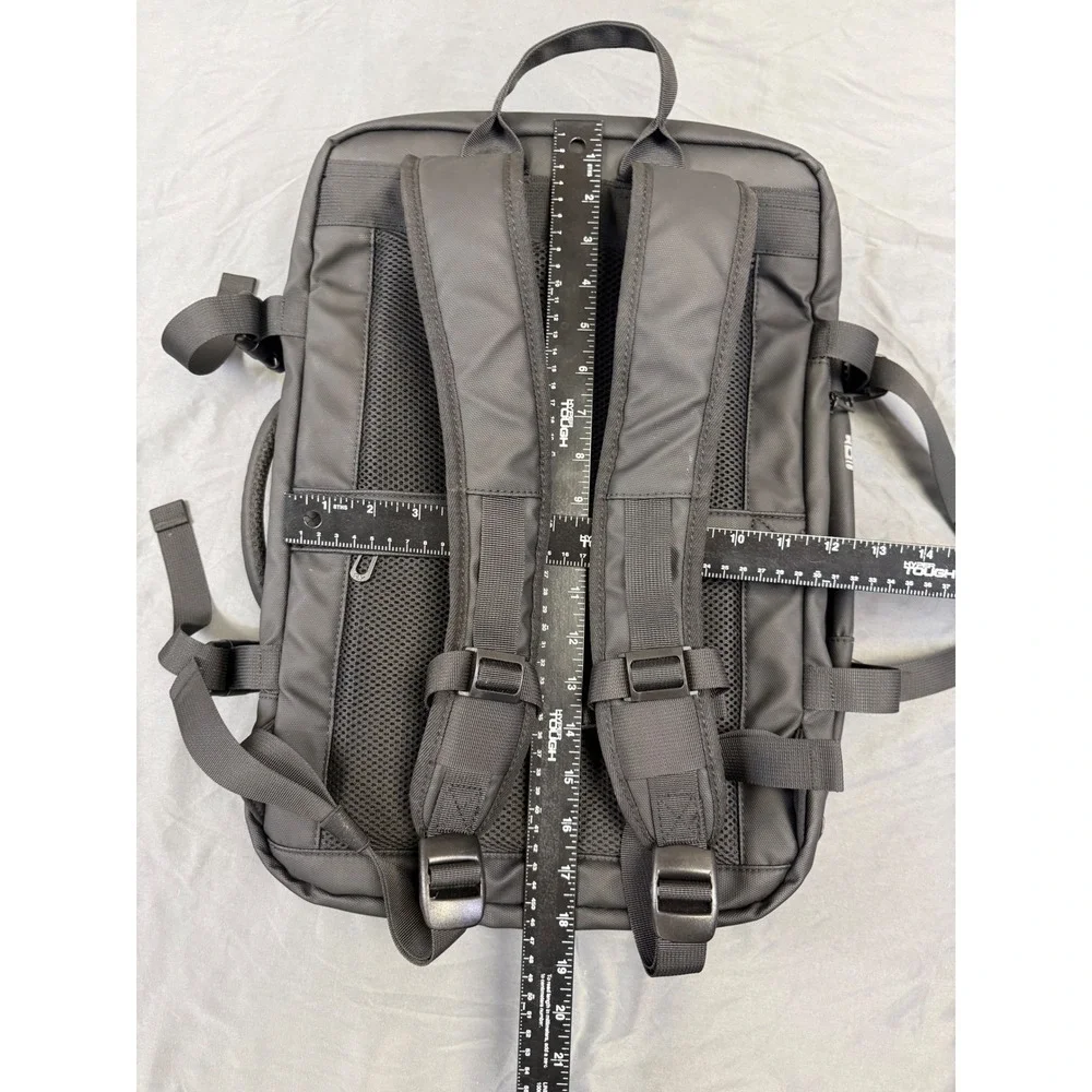 ReeYee Expandable 25L-40L Travel Backpack Black Laptop Bag Business Commute